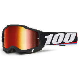 Lunettes 100% accuri 2 magnus - ecran iridium rouge | Oxmoto