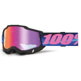 Lunettes 100% accuri 2 superdome - ecran iridium violet/rouge