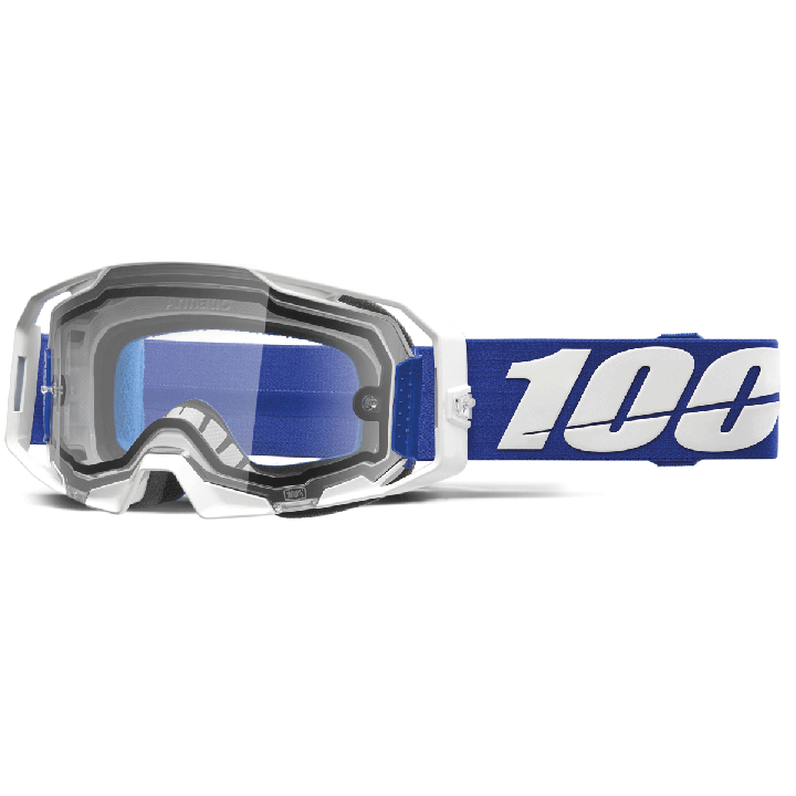 Lunettes 100% armatic enduro bleu - ecran double | Oxmoto