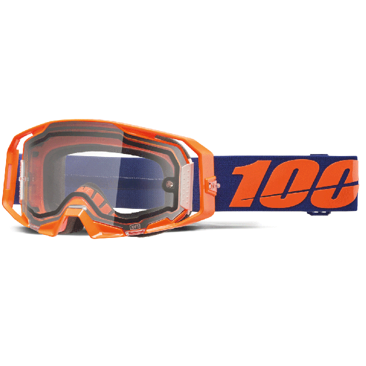 Lunettes 100% armatic enduro orange - ecran double | Oxmoto