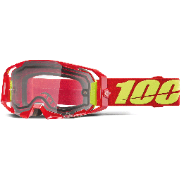 Lunettes 100% armatic enduro rouge - ecran double | Oxmoto