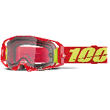 Lunettes 100% armatic enduro rouge - ecran double | Oxmoto