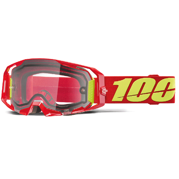 Lunettes 100% armatic enduro rouge - ecran double | Oxmoto