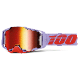 Lunettes 100% armega fausto - ecran iridium rouge | Oxmoto