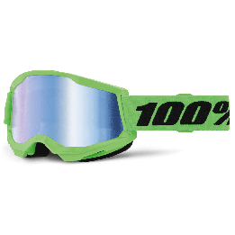 Lunettes 100% strata 2 vert fluo - ecran iridium bleu