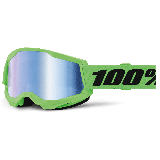 Lunettes 100% strata 2 vert fluo - ecran iridium bleu