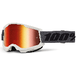 Lunettes 100% strata 2 gris - ecran iridium rouge | Oxmoto