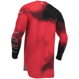 Maillot Thor sportmode carbon rouge/noir | Oxmoto