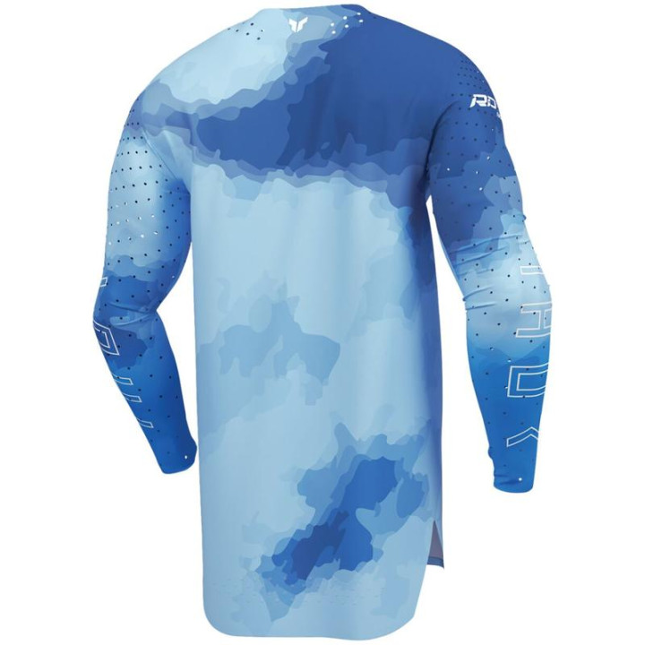 Maillot Thor sportmode carbon bleu | Oxmoto