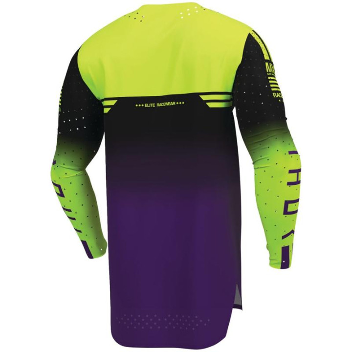 Maillot Thor sportmode geo noir/violet | Oxmoto