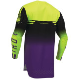 Maillot Thor sportmode geo noir/violet | Oxmoto