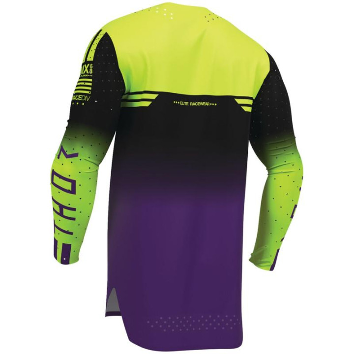 Maillot Thor sportmode geo noir/violet | Oxmoto