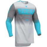 Maillot Thor sportmode geo bleu/gris | Oxmoto