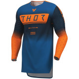 Maillot Thor sportmode geo bleu/orange | Oxmoto
