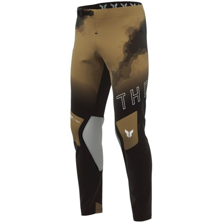 Pantalon Thor sportmode carbon noir/marron | Oxmoto