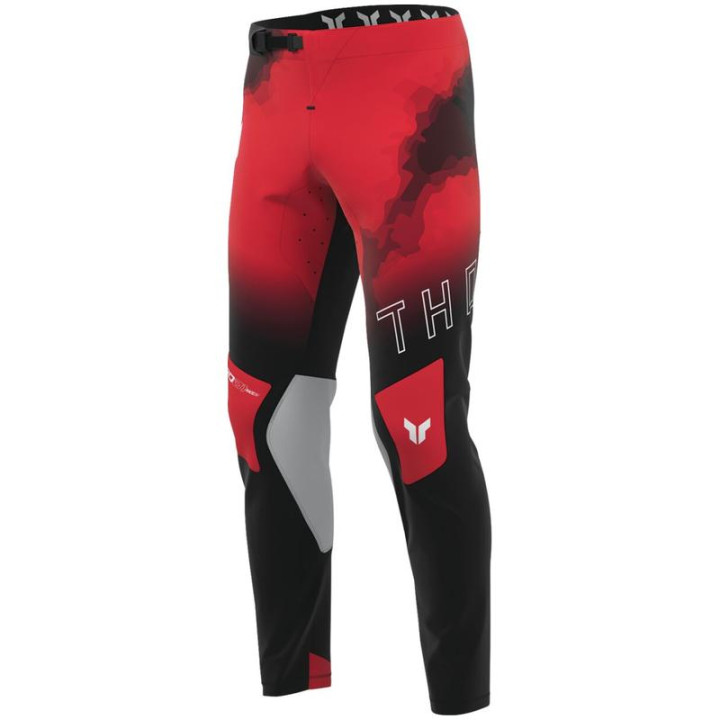 Pantalon Thor sportmode carbon rouge/noir | Oxmoto