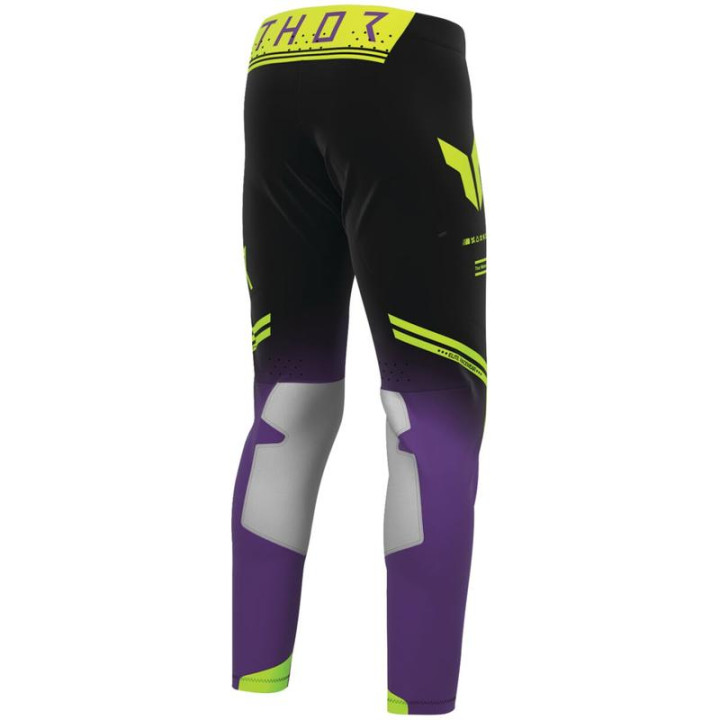 Pantalon Thor sportmode geo noir/violet | Oxmoto