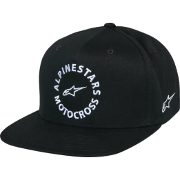 Casquette Alpinestars snapback mx noir | Oxmoto