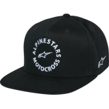 Casquette Alpinestars snapback mx noir | Oxmoto