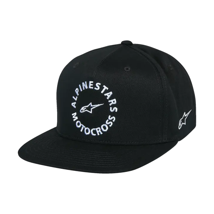 Casquette Alpinestars snapback mx noir | Oxmoto
