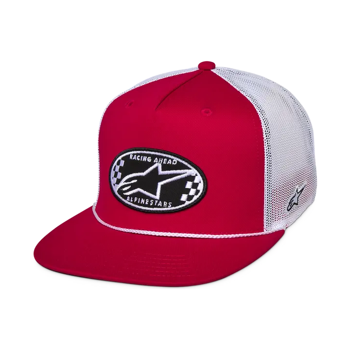 Casquette Alpinestars trucker contender rouge | Oxmoto