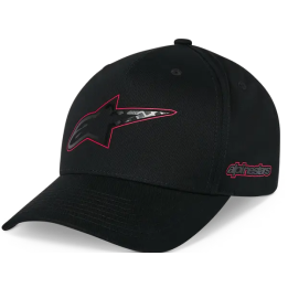 Casquette Alpinestars snapback carbon fiber noir | Oxmoto