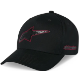 Casquette Alpinestars snapback carbon fiber noir | Oxmoto