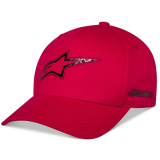 Casquette Alpinestars snapback carbon fiber rouge | Oxmoto