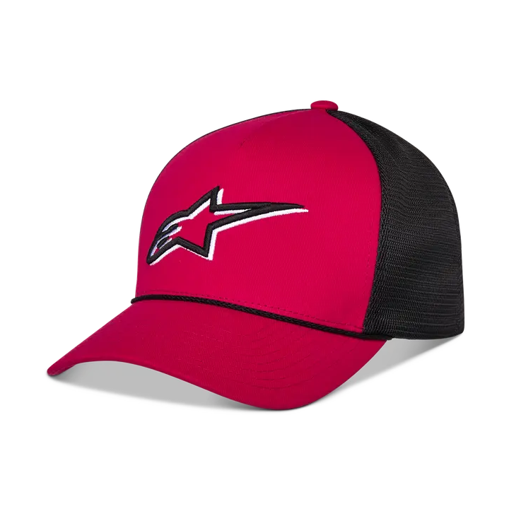 Casquette Alpinestars trucker ageless shadow rouge | Oxmoto