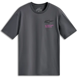 T-shirt Alpinestars pop helmet csf gris charcoal | Oxmoto