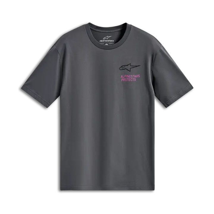 T-shirt Alpinestars pop helmet csf gris charcoal | Oxmoto