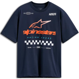 T-shirt Alpinestars oversize aplomb csf bleu marine | Oxmoto