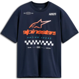 T-shirt Alpinestars oversize aplomb csf bleu marine | Oxmoto