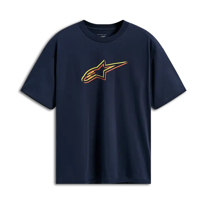 T-shirt Alpinestars oversize alter csf bleu marine | Oxmoto