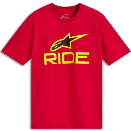 T-shirt Alpinestars ride 4.0 csf rouge | Oxmoto