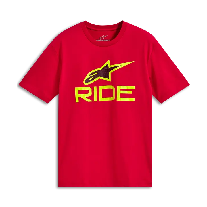 T-shirt Alpinestars ride 4.0 csf rouge | Oxmoto