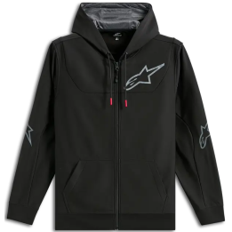 Sweat Alpinestars sessions v3 à capuche zippé noir/gris