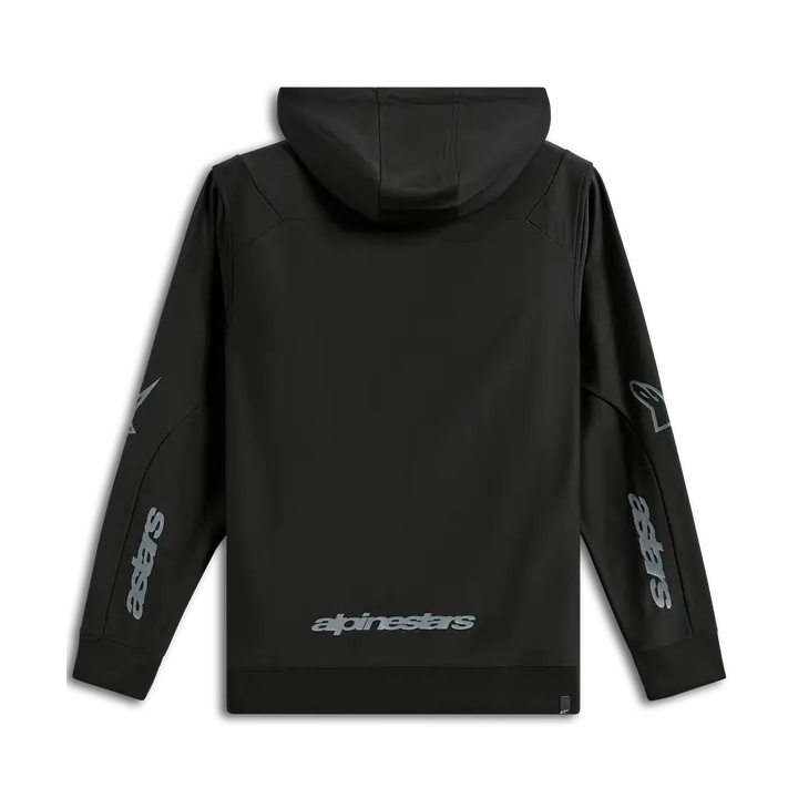 Sweat Alpinestars sessions v3 à capuche zippé noir/gris
