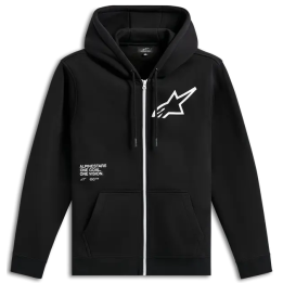 Sweat Alpinestars zippé transverse noir | Oxmoto