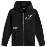 Sweat Alpinestars zippé transverse noir | Oxmoto