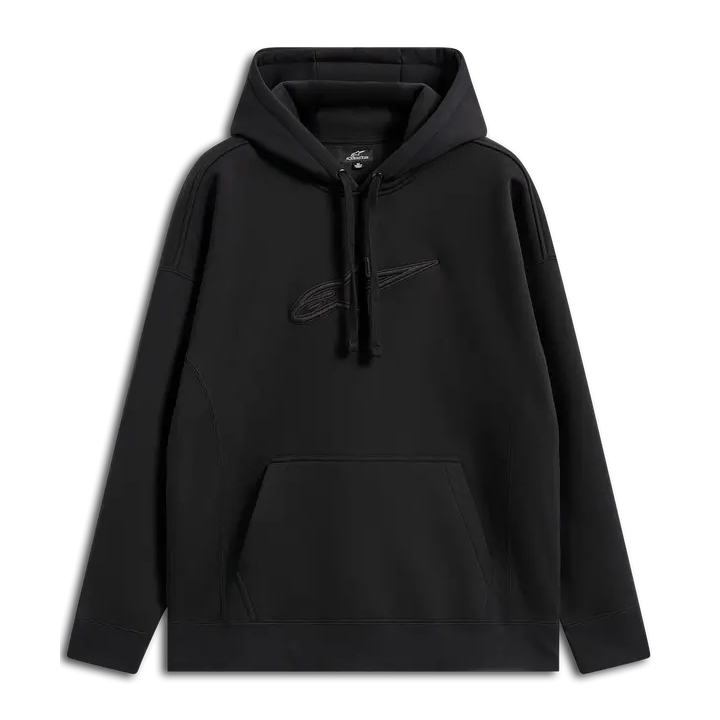 Sweat Alpinestars oversized emergent à capuche noir | Oxmoto