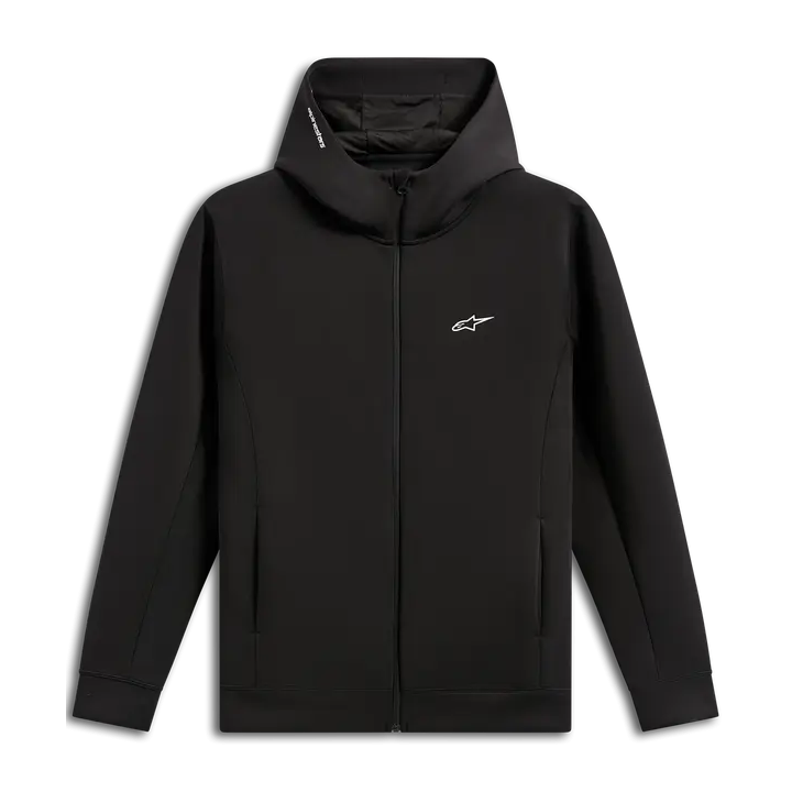 Sweat Alpinestars double face cypher à capuche noir | Oxmoto