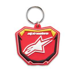 Porte-clés Alpinestars plaque avant rouge | Oxmoto