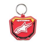 Porte-clés Alpinestars plaque avant rouge | Oxmoto