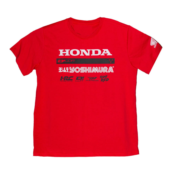 T-shirt Honda factory 2 rouge | Oxmoto