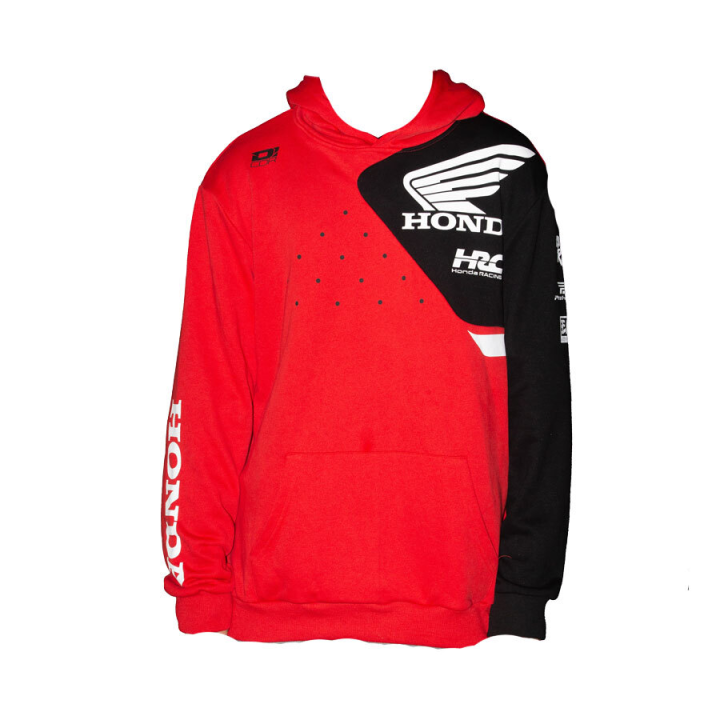 Sweat à capuche Honda team 2 rouge | Oxmoto