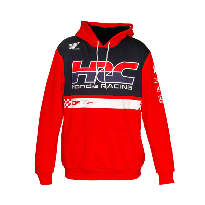 Sweat à capuche Honda hrc 2 rouge | Oxmoto