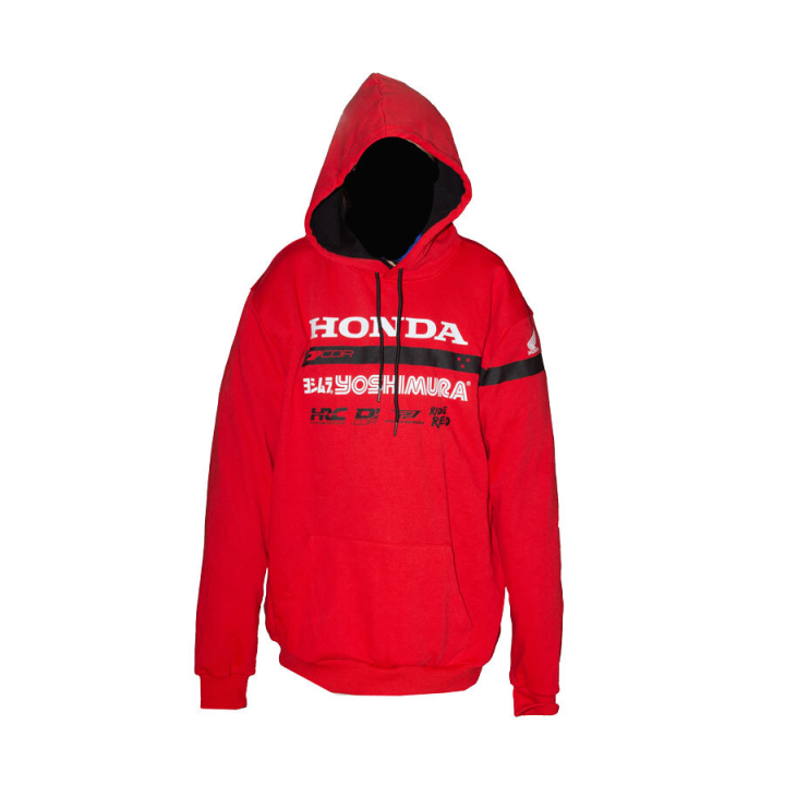 Sweat à capuche Honda factory 2 rouge | Oxmoto