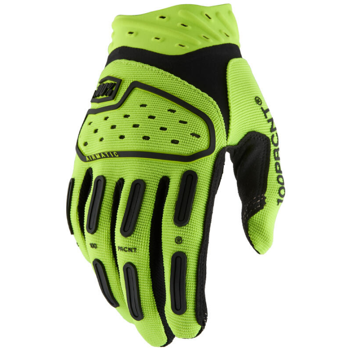 Gants 100% airmatic 2 jaune fluo | Oxmoto