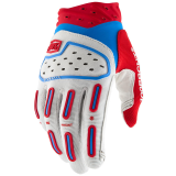 Gants 100% airmatic 2 rouge/blanc/bleu | Oxmoto